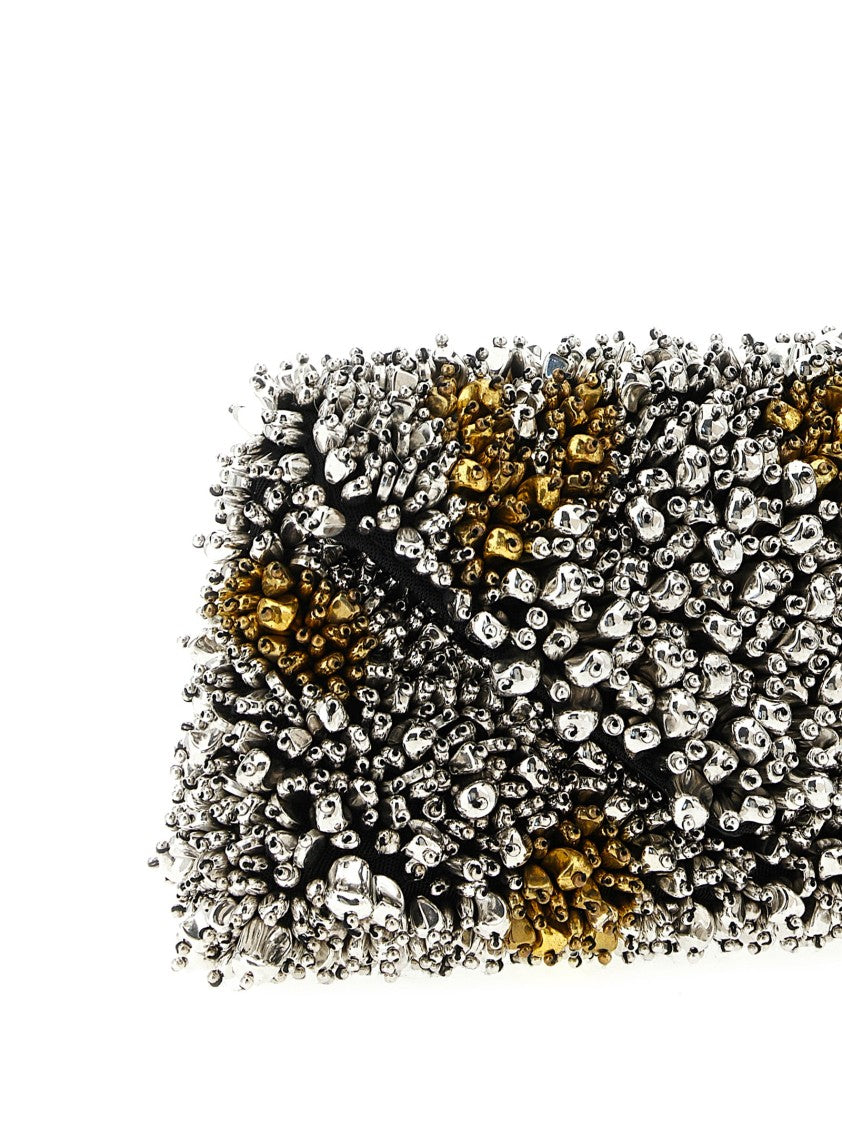 Dries Van Noten Embellished Envelope Clutch