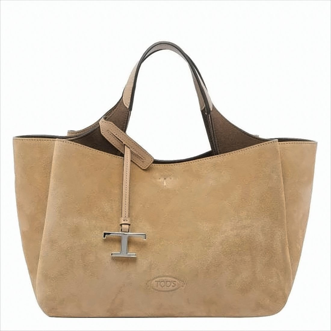 Tod's Suede Leather Shoulder Bag With Structured Silhouette