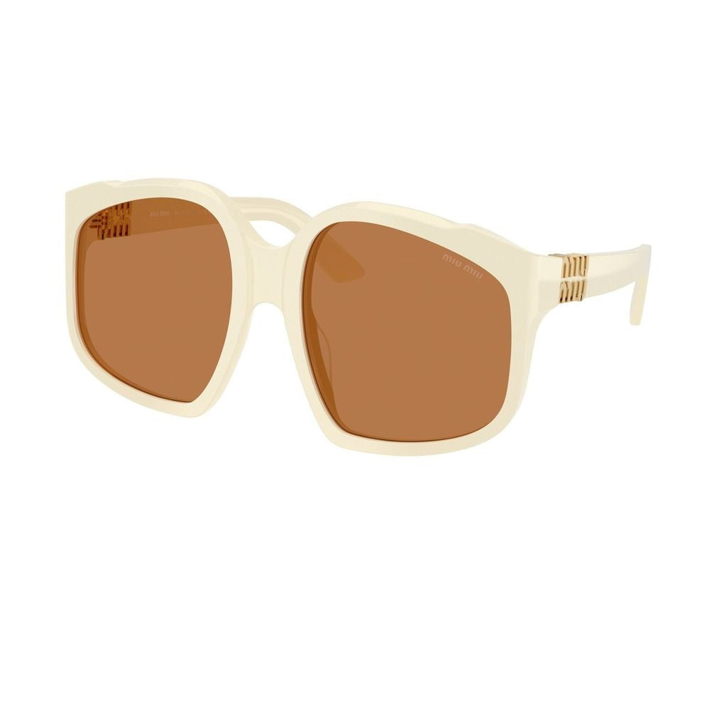 Miu Miu 0Mu A07s Ombre Oversized Square White Acetate Sunglasses
