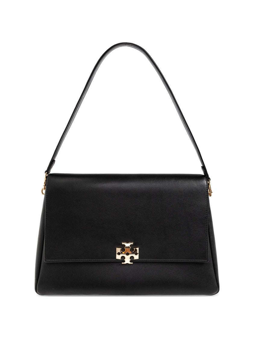 Tory Burch Black Charlie Large Leather Shoulder Bag