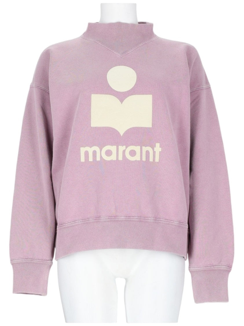 Isabel Marant Étoile Moby Relaxed-Fit Graphic Logo Cotton-Blend Sweatshirt