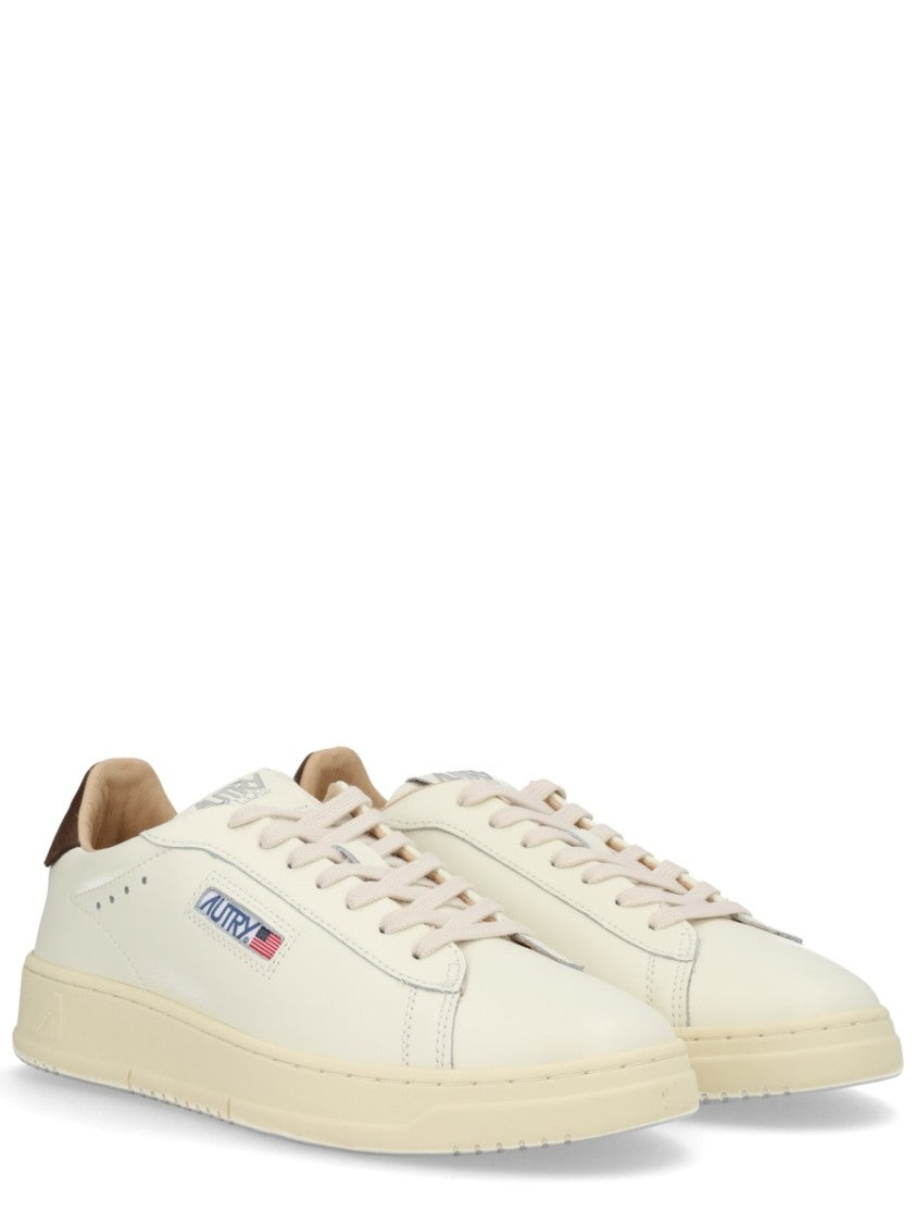 Autry Dallas Low Perforated Suede Accent Sneakers