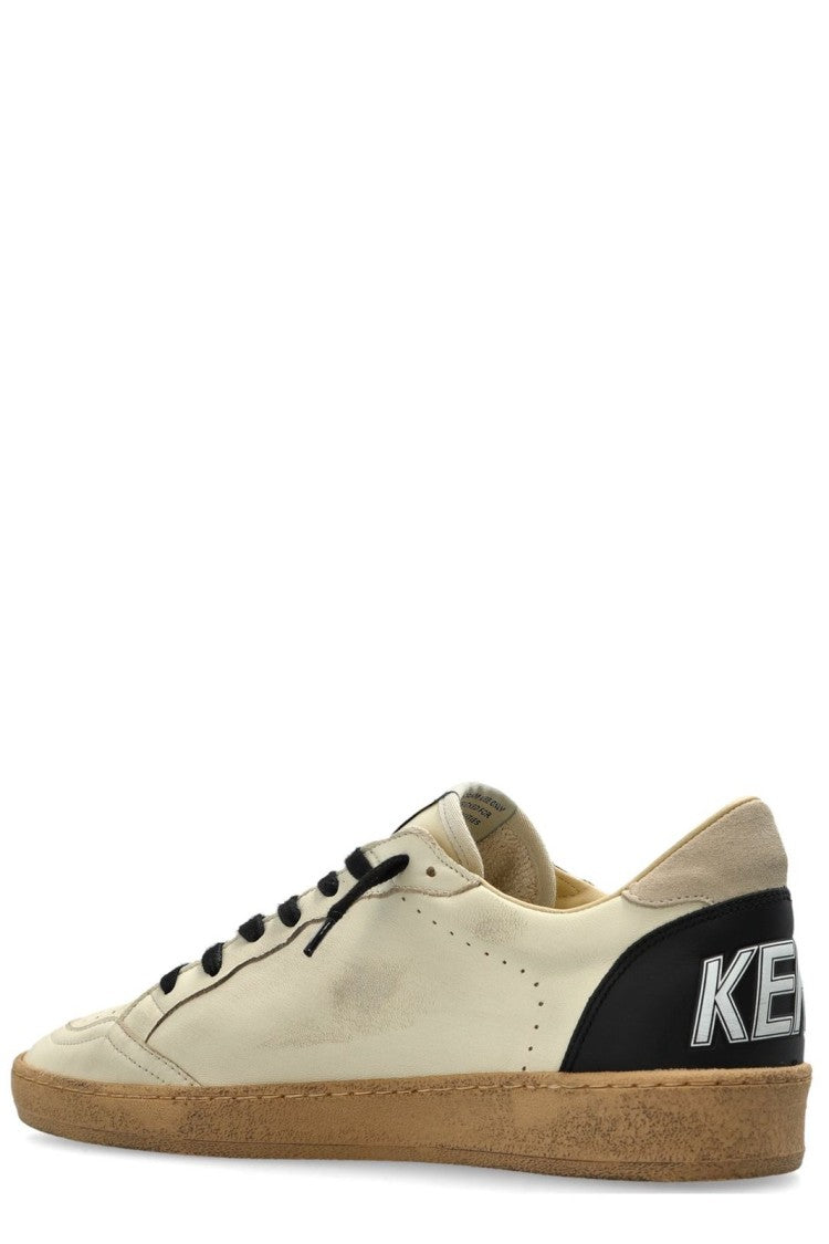 Golden Goose Low-Top Brown Sneakers With Timeless Design