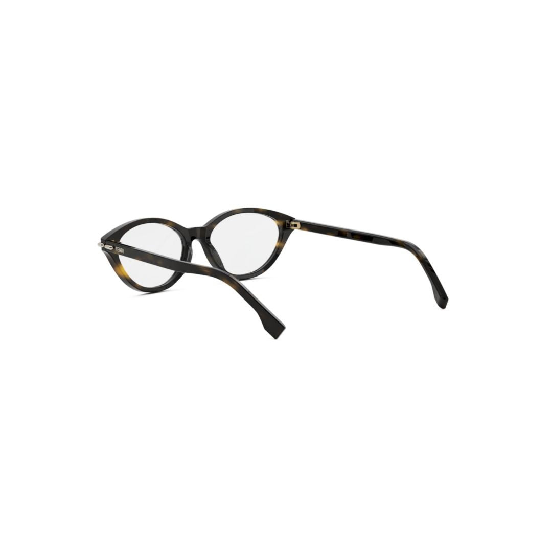 Fendi Fe50126i Rounded Tortoiseshell-Patterned Cat-Eye Eyeglasses