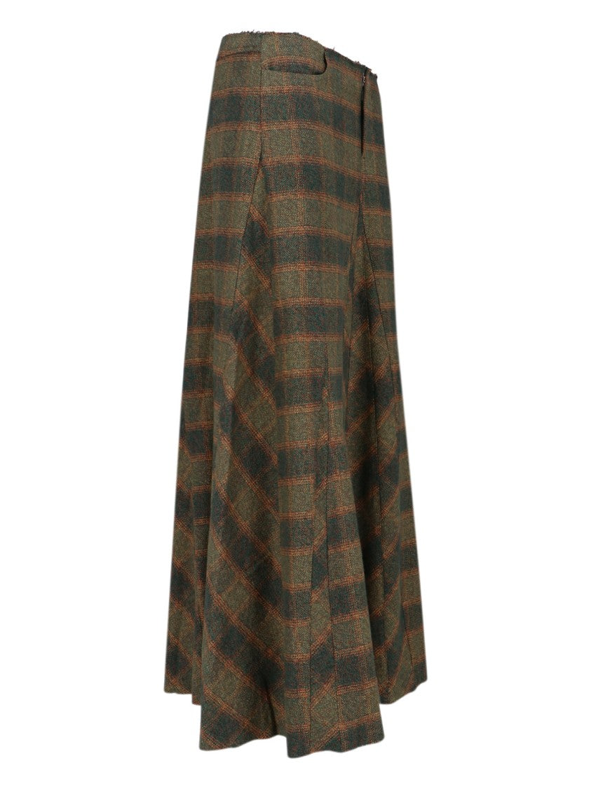 Our Legacy Maxi "Vilnius" Skirt – Green/Multicolor