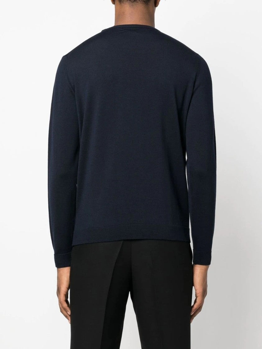 Roberto Collina Fine Knit Merino Wool Crewneck Sweater