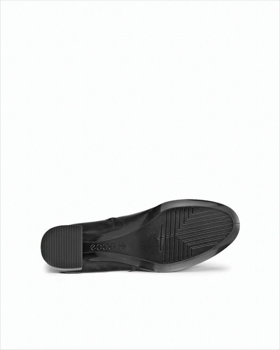 Ecco Smooth Leather Ankle Boots With Decorative Strap