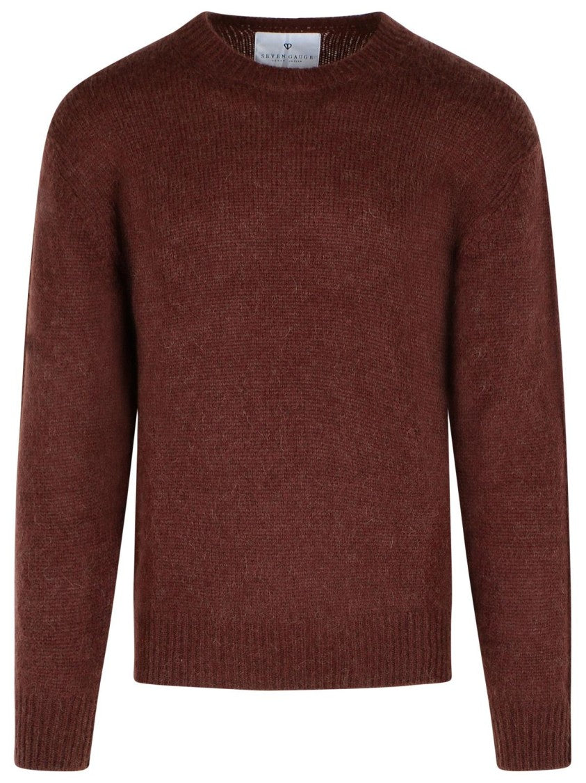 Seven Gauge Brown Alpaca Blend Sweater
