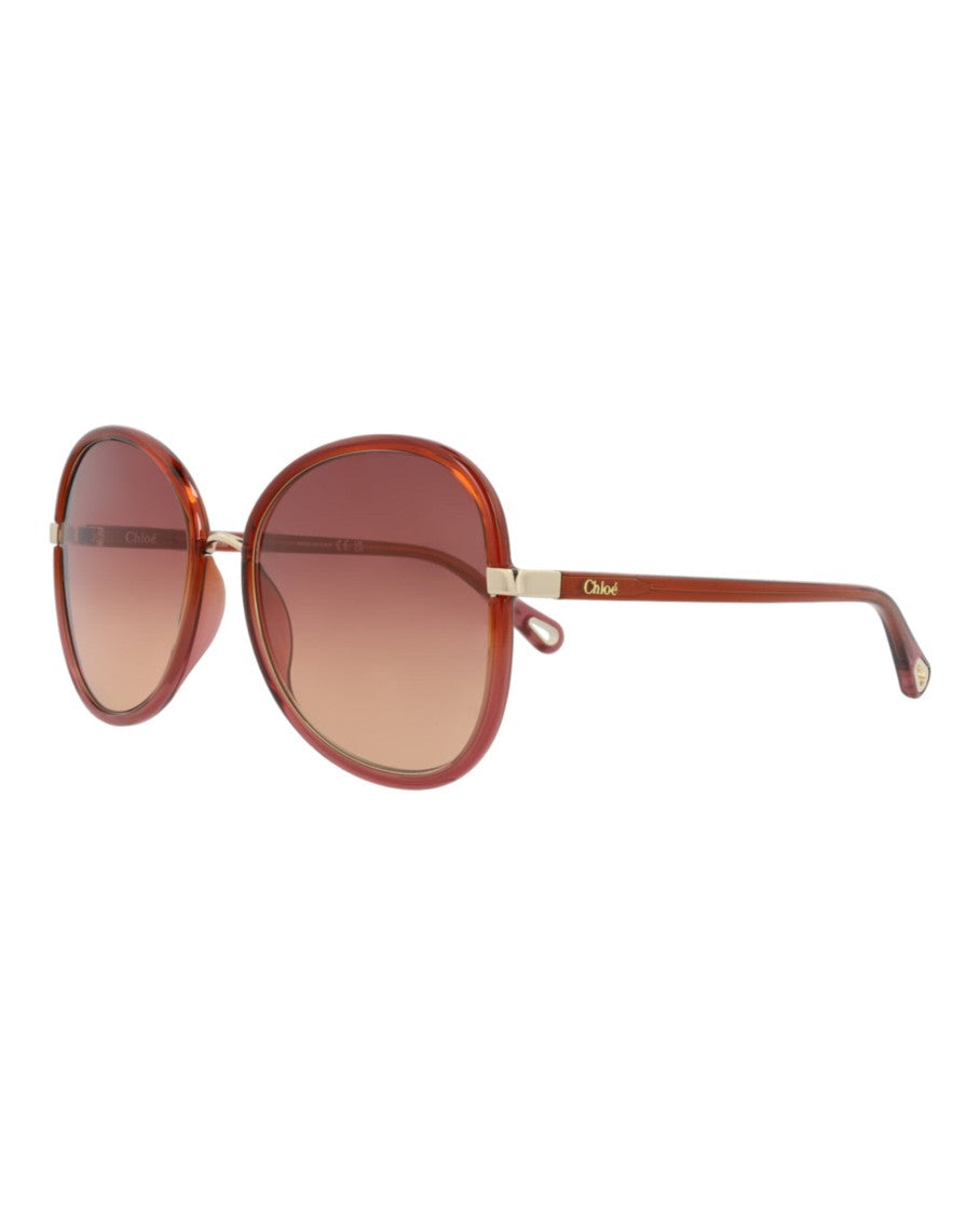 Chloé Round-Frame Bio Injection Sunglasses