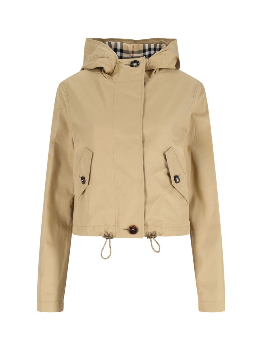 Burberry Crop Zip Jacket – Beige