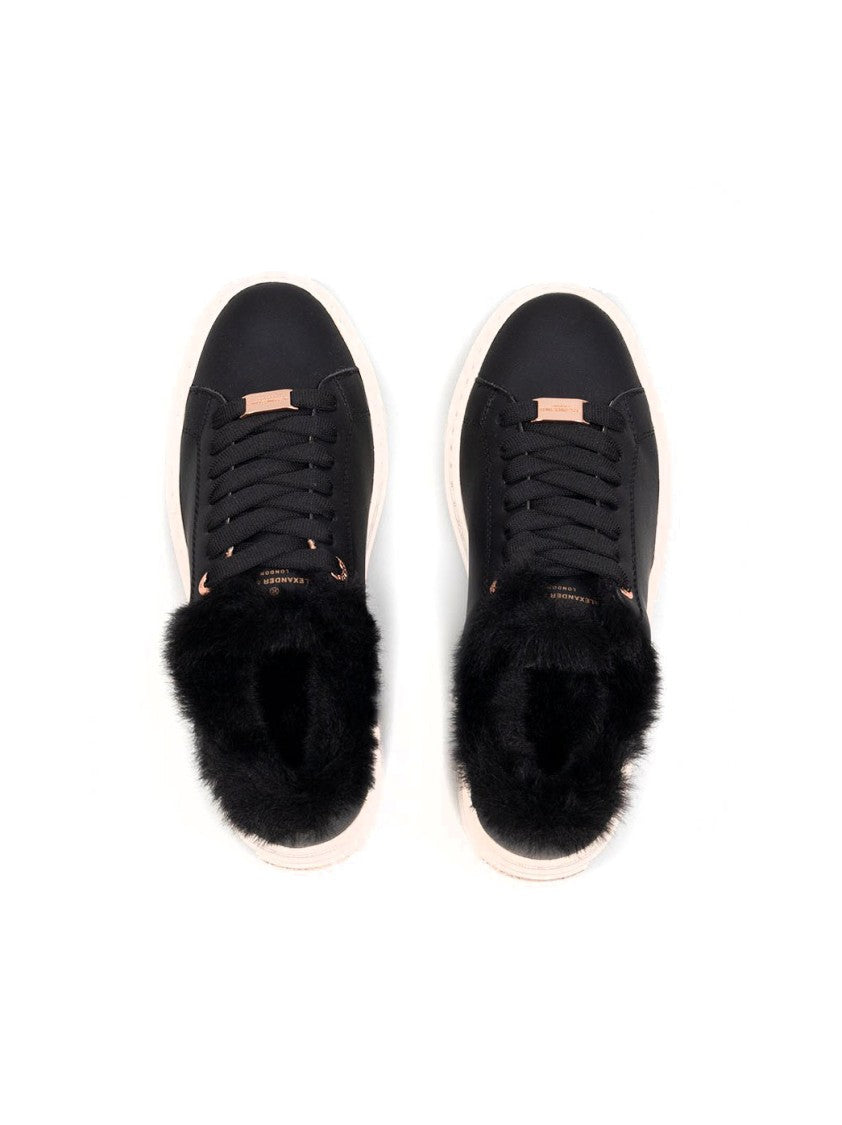 Alexander Smith Black Cow Leather Trainers