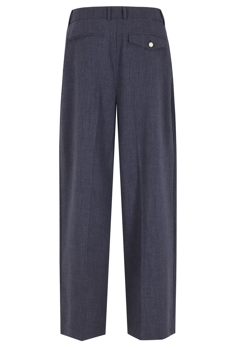 Thestroy Anthem Denim Double-Darted Wide-Leg Trousers