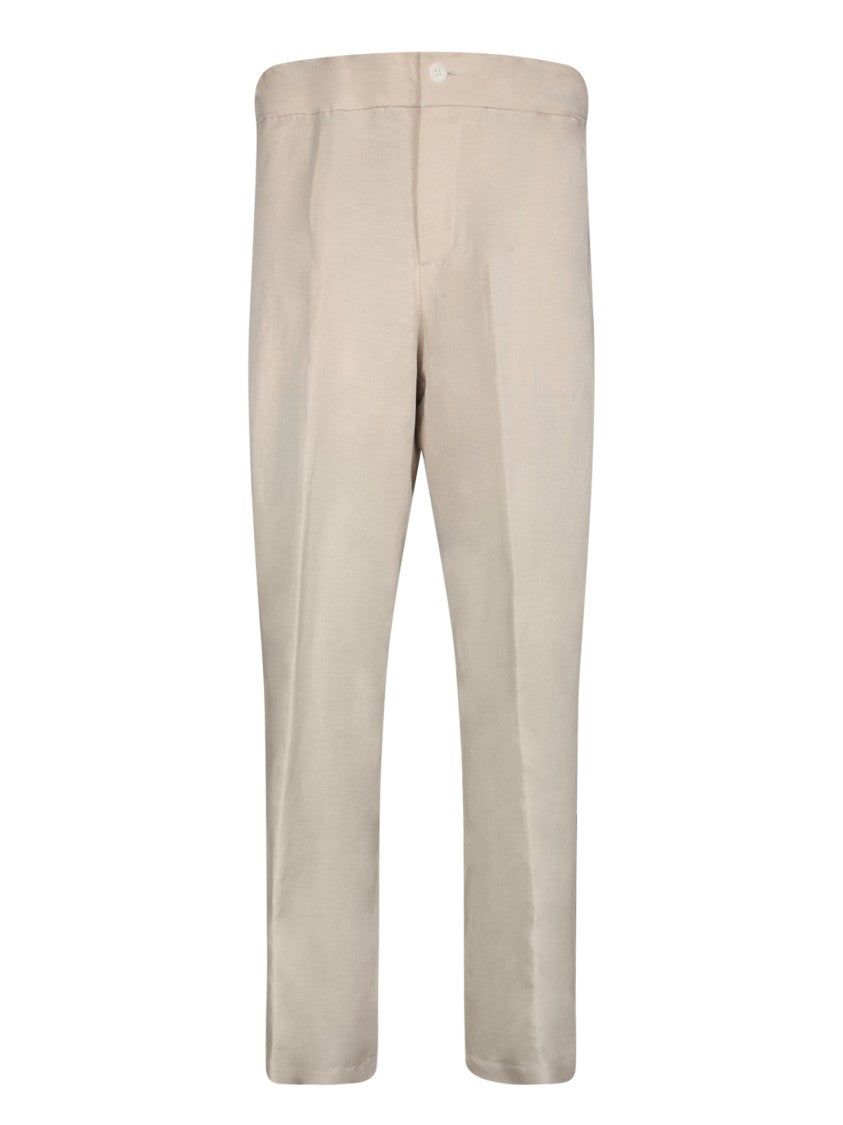 Costumein Beige Trousers With Tailored Silhouette