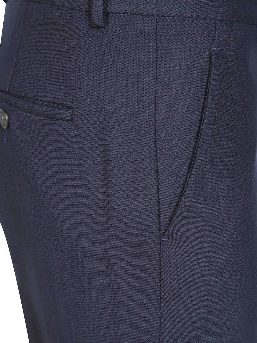 Incotex Navy Petra Slim Straight-Leg Pants
