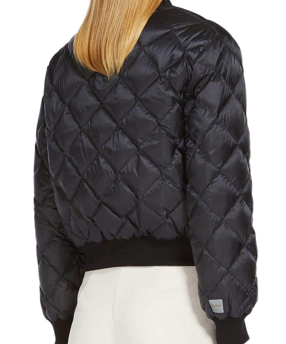 Max Mara Diamond-Stitched Padded Jacket With Ribbed Textures