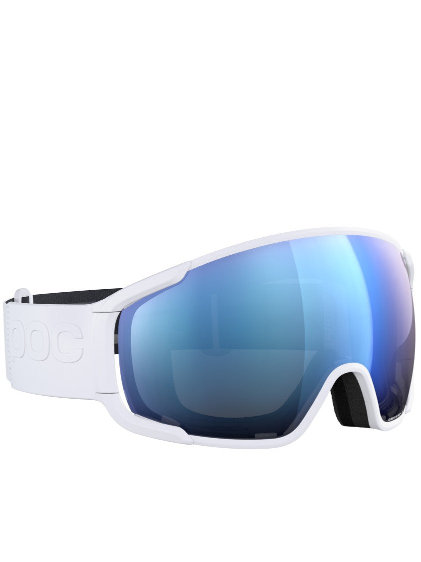 Poc White Zonula Wraparound Reflective Ski Goggle