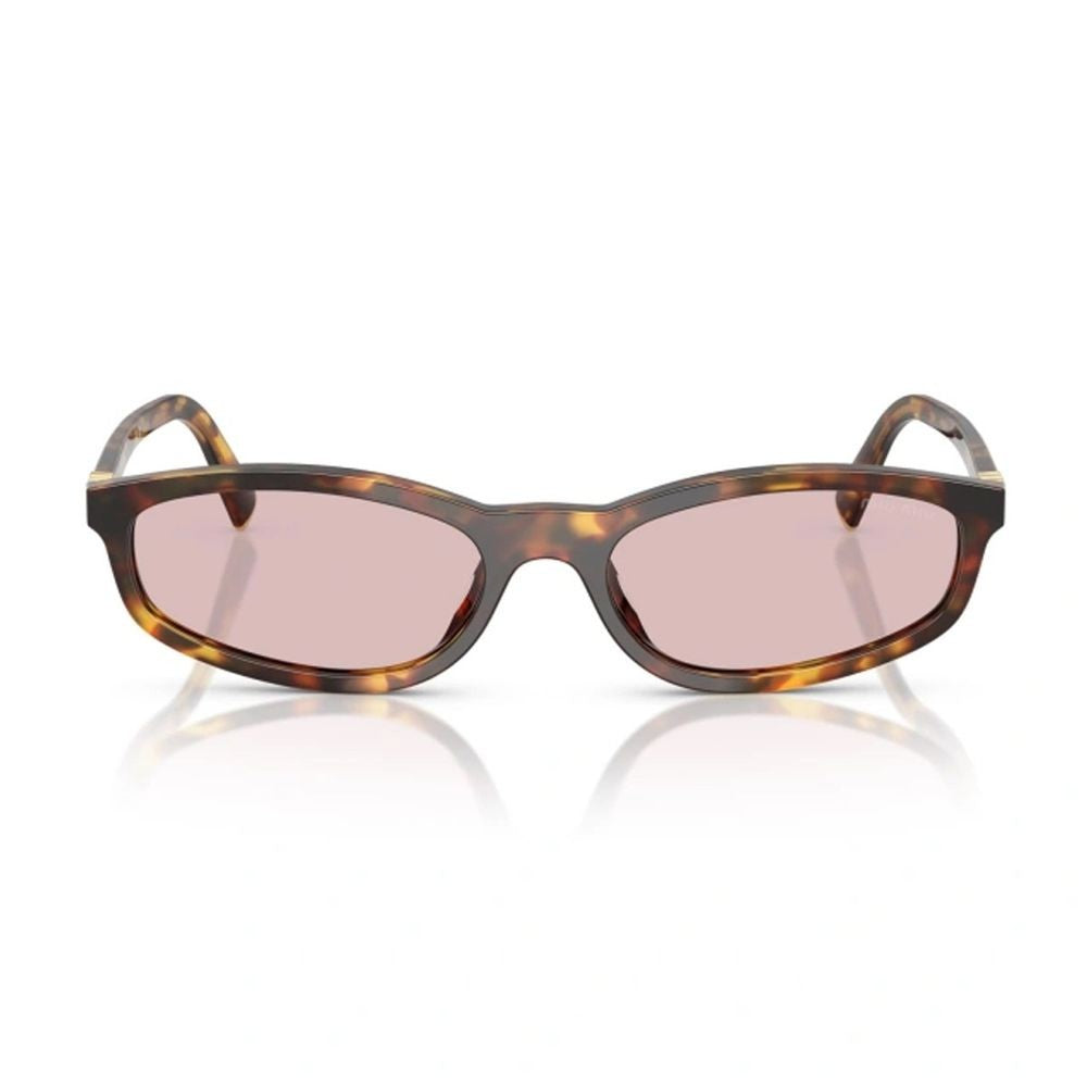 Miu Miu 0Mu A06s Geometric Honey Havana Sunglasses