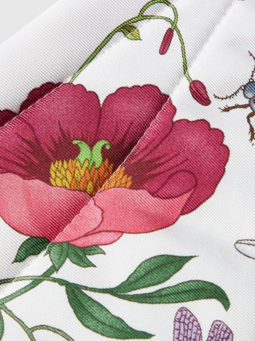 Gucci Multicolor Floral Print Silk Headband