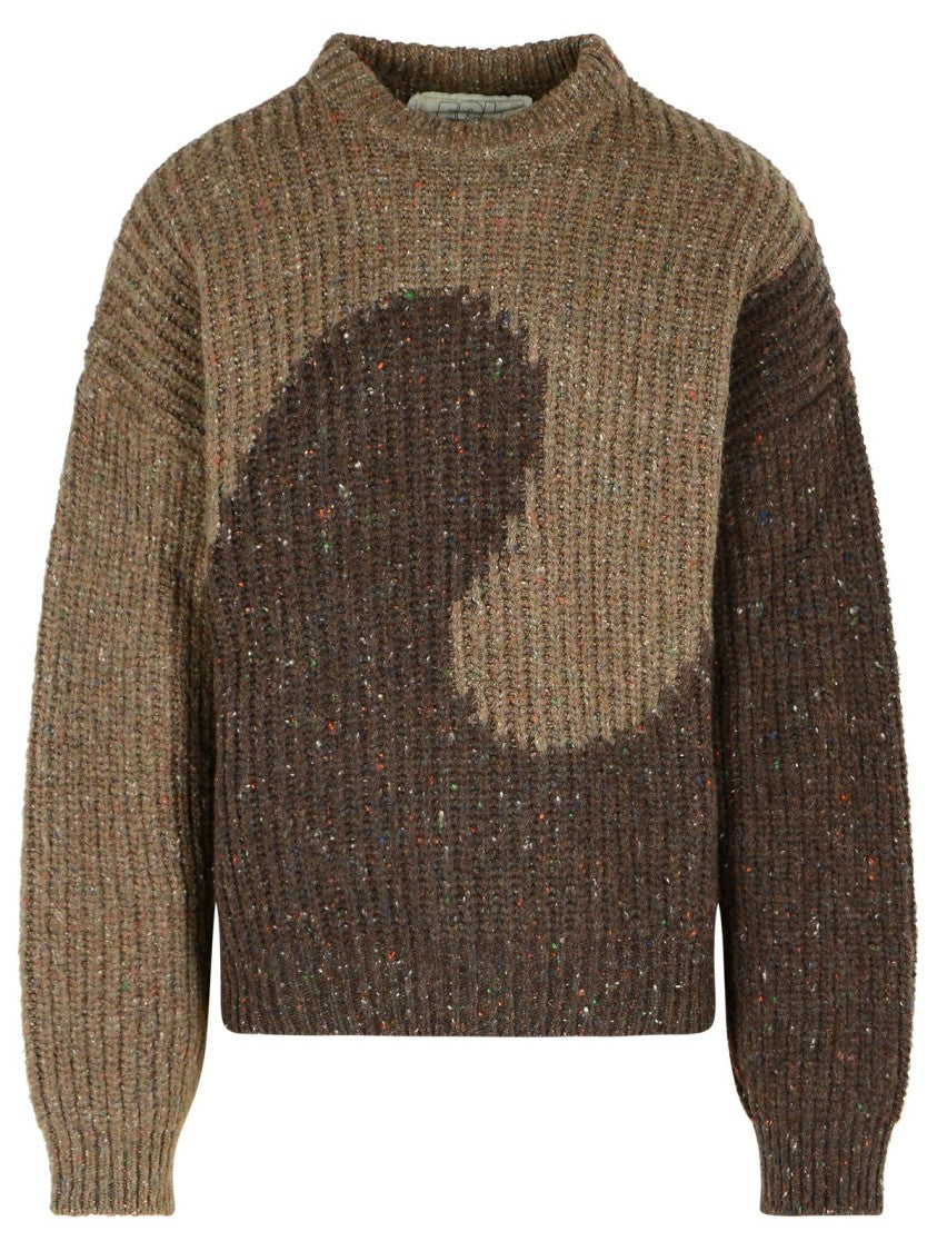 Erl Brown Wool Blend Sweater