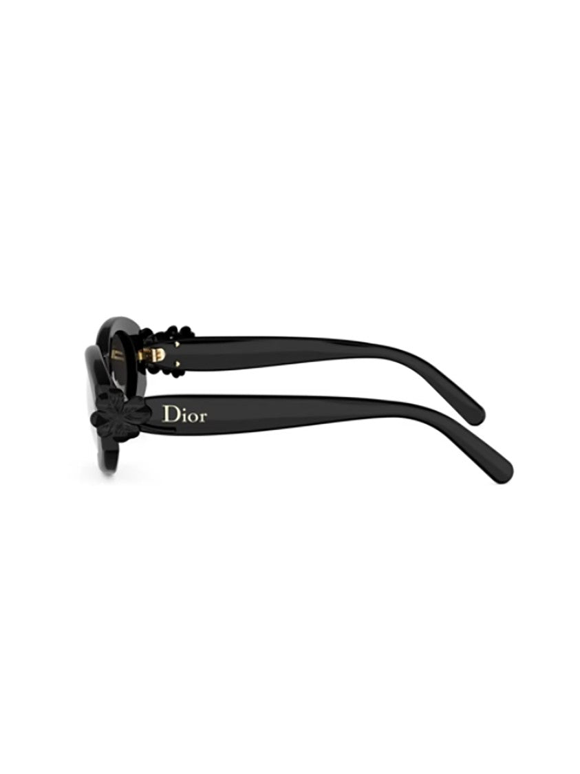 Dior Black Dior Clover B1i Oval Sunglasses