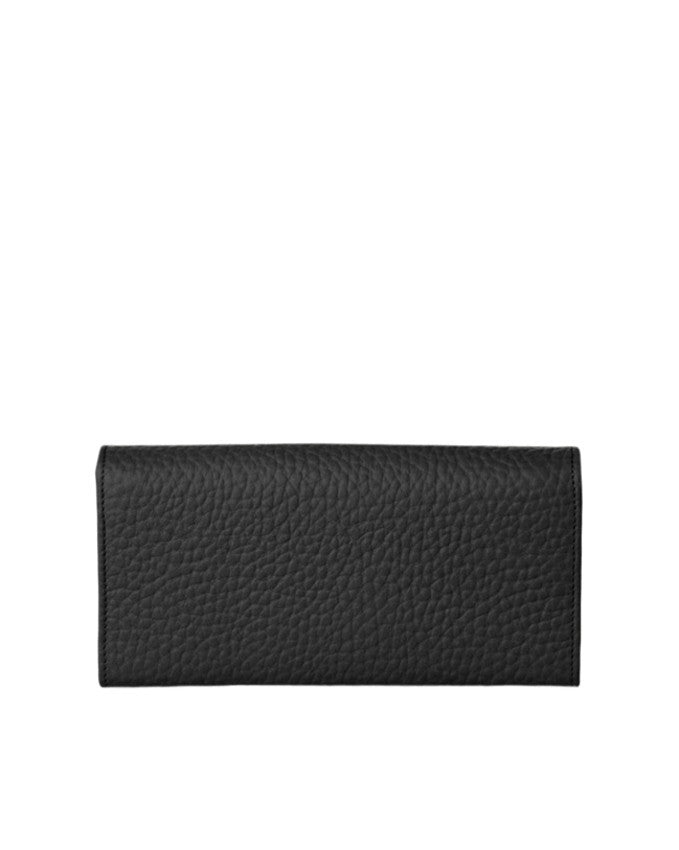 Orciani Pebbled Leather Wallet With Rfid Protection