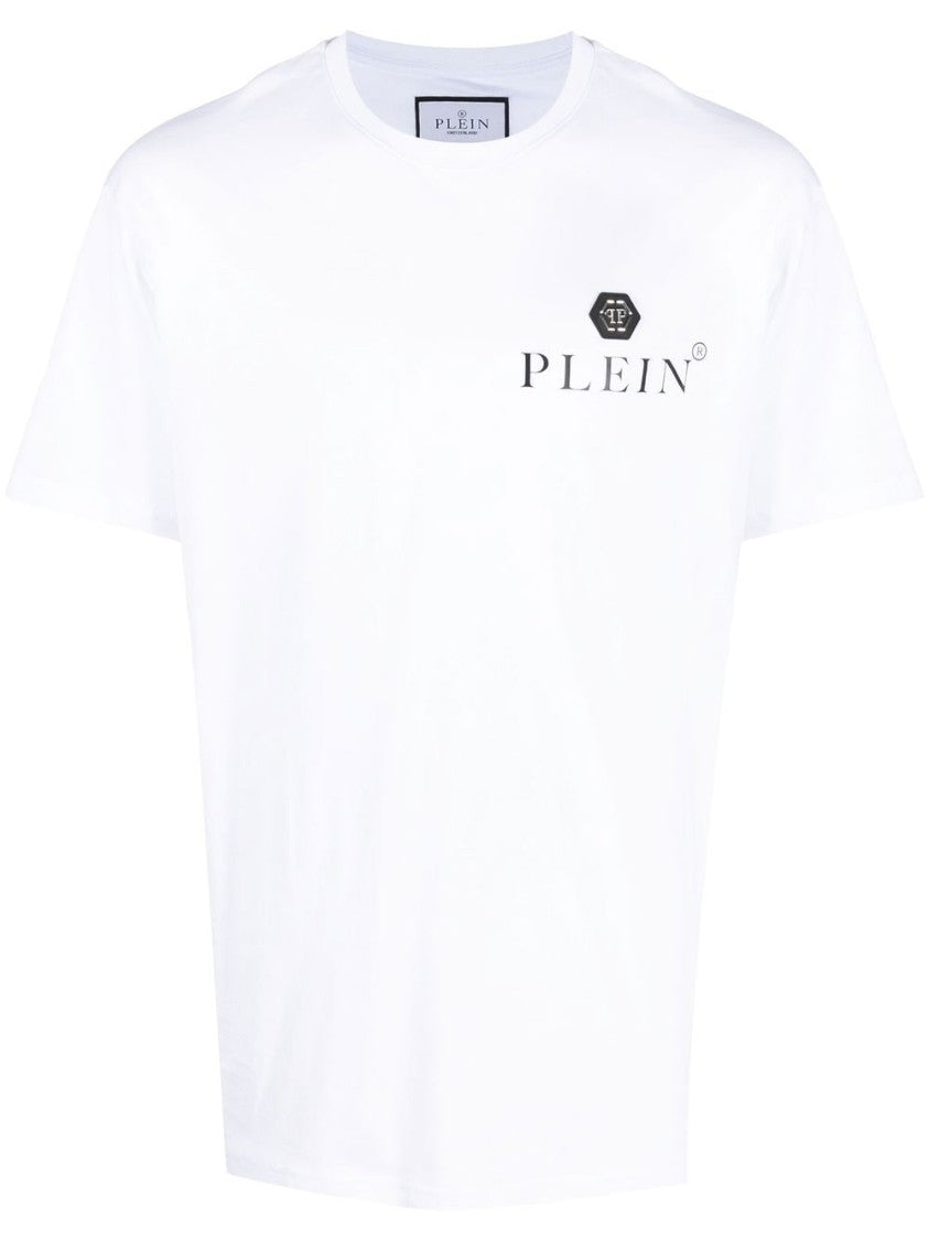Philipp Plein Logo-Plaque Cotton T-Shirt