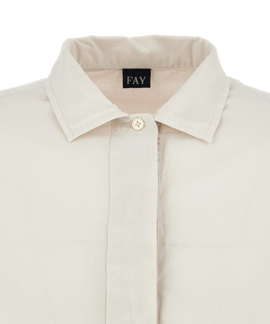 Fay Long-Sleeved Blouse With Classic Collar