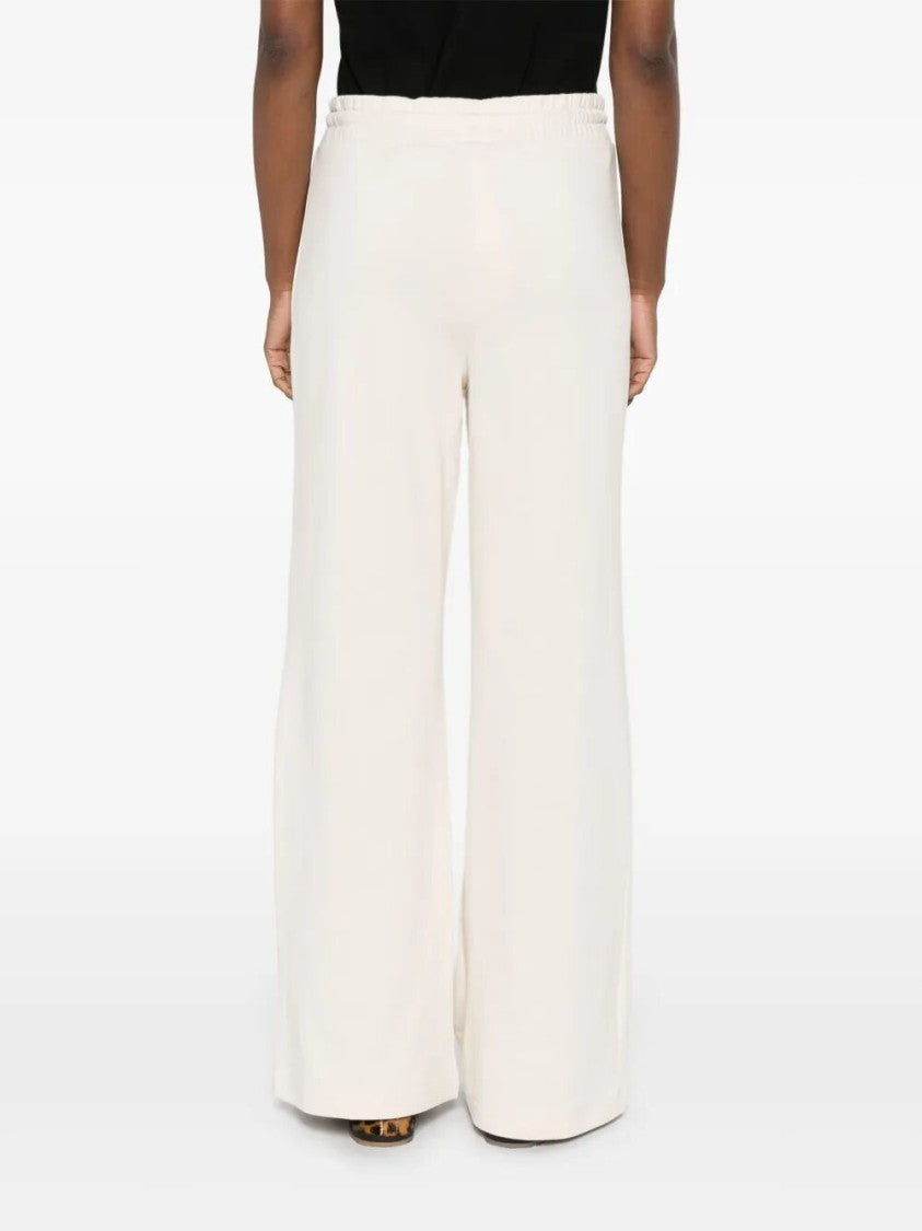 Twin-Set Relaxed Wide-Leg Pants With Drawstring Waist