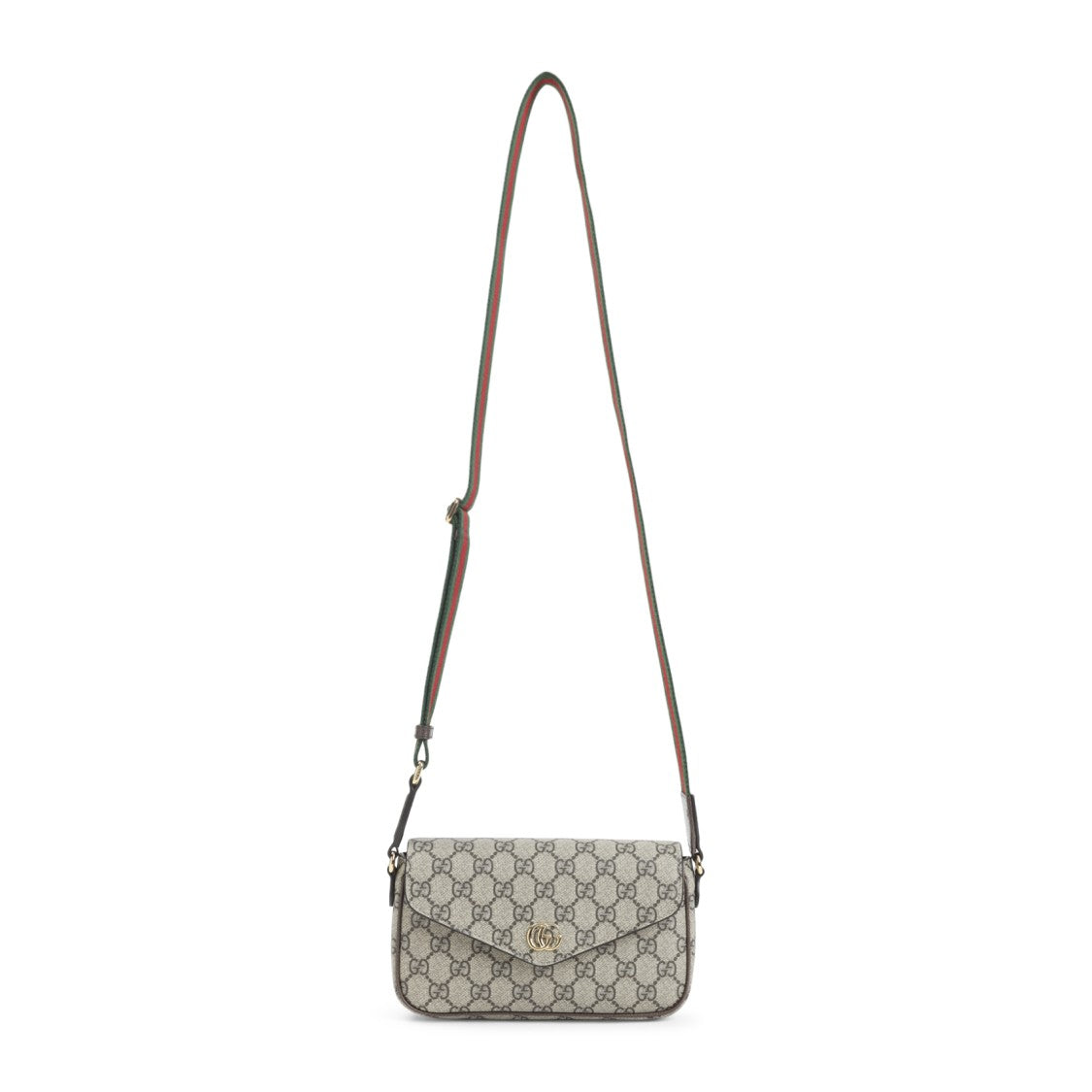 Gucci Ophidia Mini Beige And Ebonypolyurethane Shoulder Bag