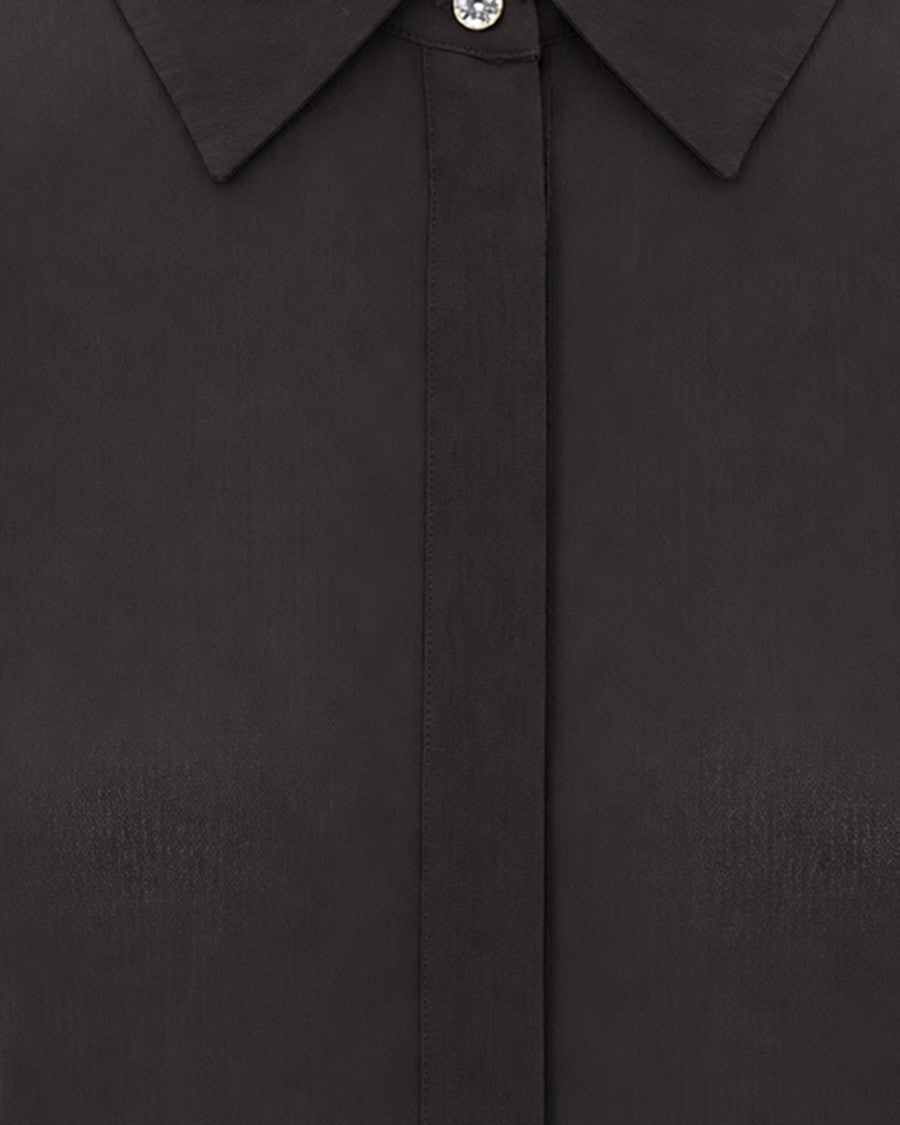 Liu Jo Black Lightweight Crepe De Chine Blouse