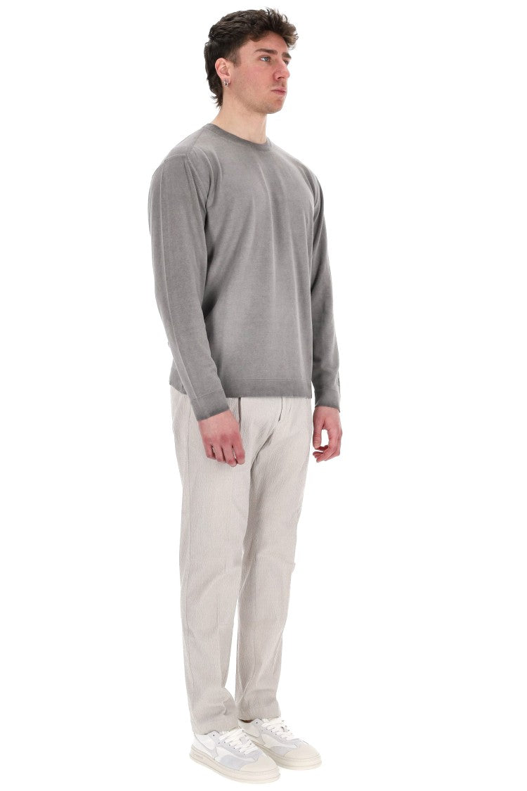 C.P. Company Delavé Effect Cotton Crepe Crewneck