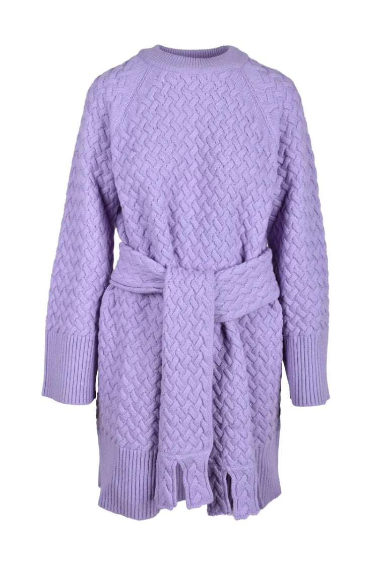 Erika Cavallini Wool Polyamide Dress - Purple
