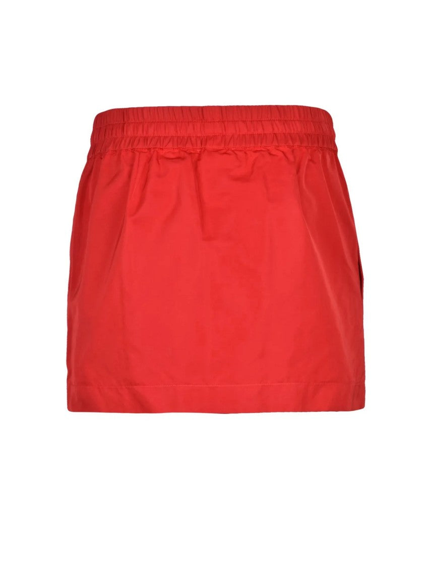 P.A.R.O.S.H. Red Polyester Women's Mini Nylon Skirt