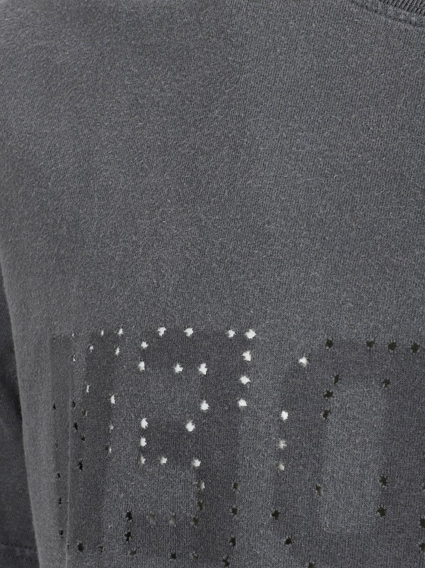 Golden Goose Lightweight Jersey T-Shirt With Distressed Finish