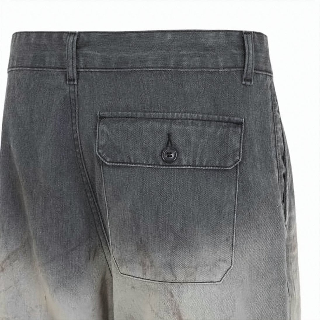 Our Legacy Gradient Fade Straight-Leg Pants With Distressed Detailing