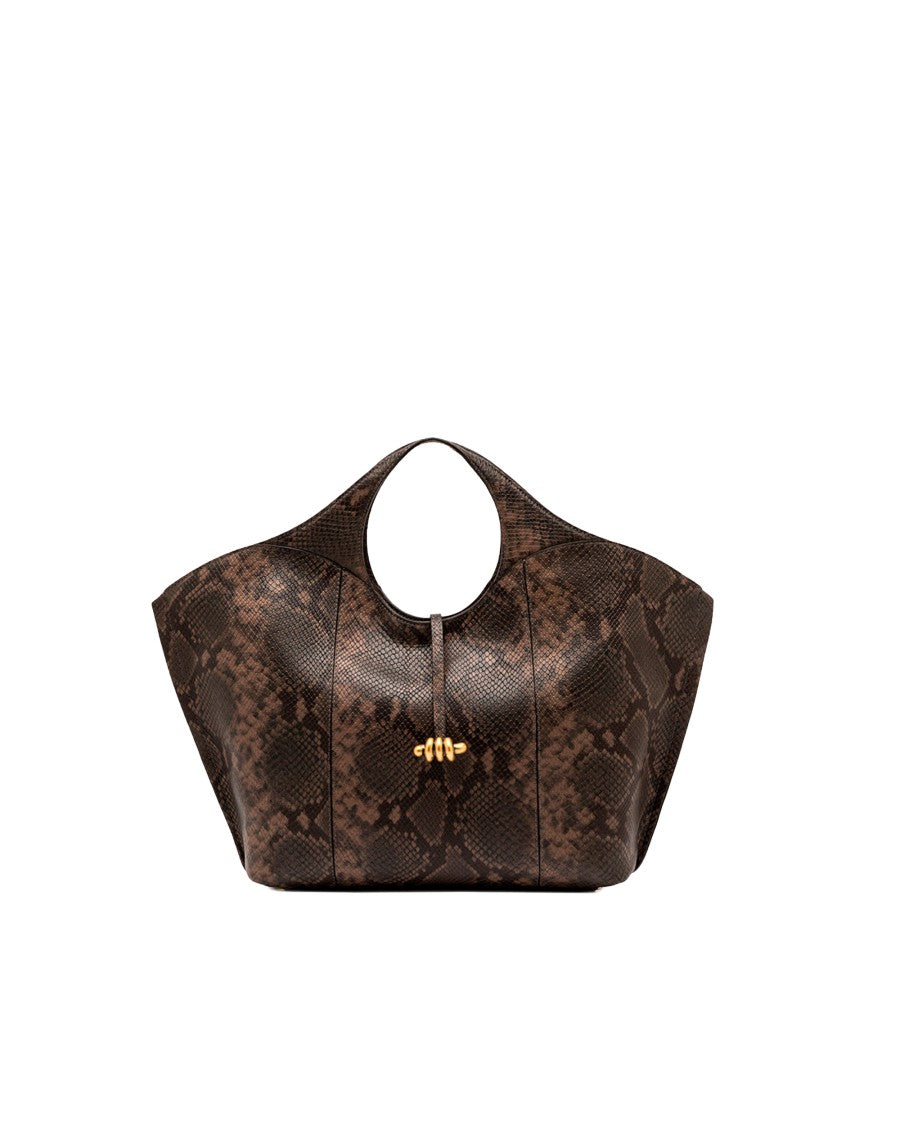 Gianni Chiarini Infinity Embossed Python Leather Handbag