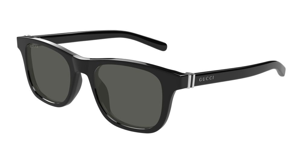 Gucci Black Dark Grey Lenses Square-Frame Sunglasses