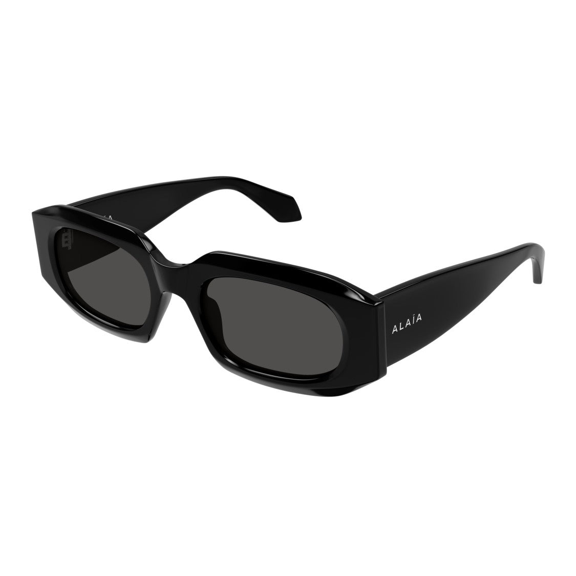 Azzedine Alaïa Aa0086s Bold Rectangular Sunglasses With Wide Temples