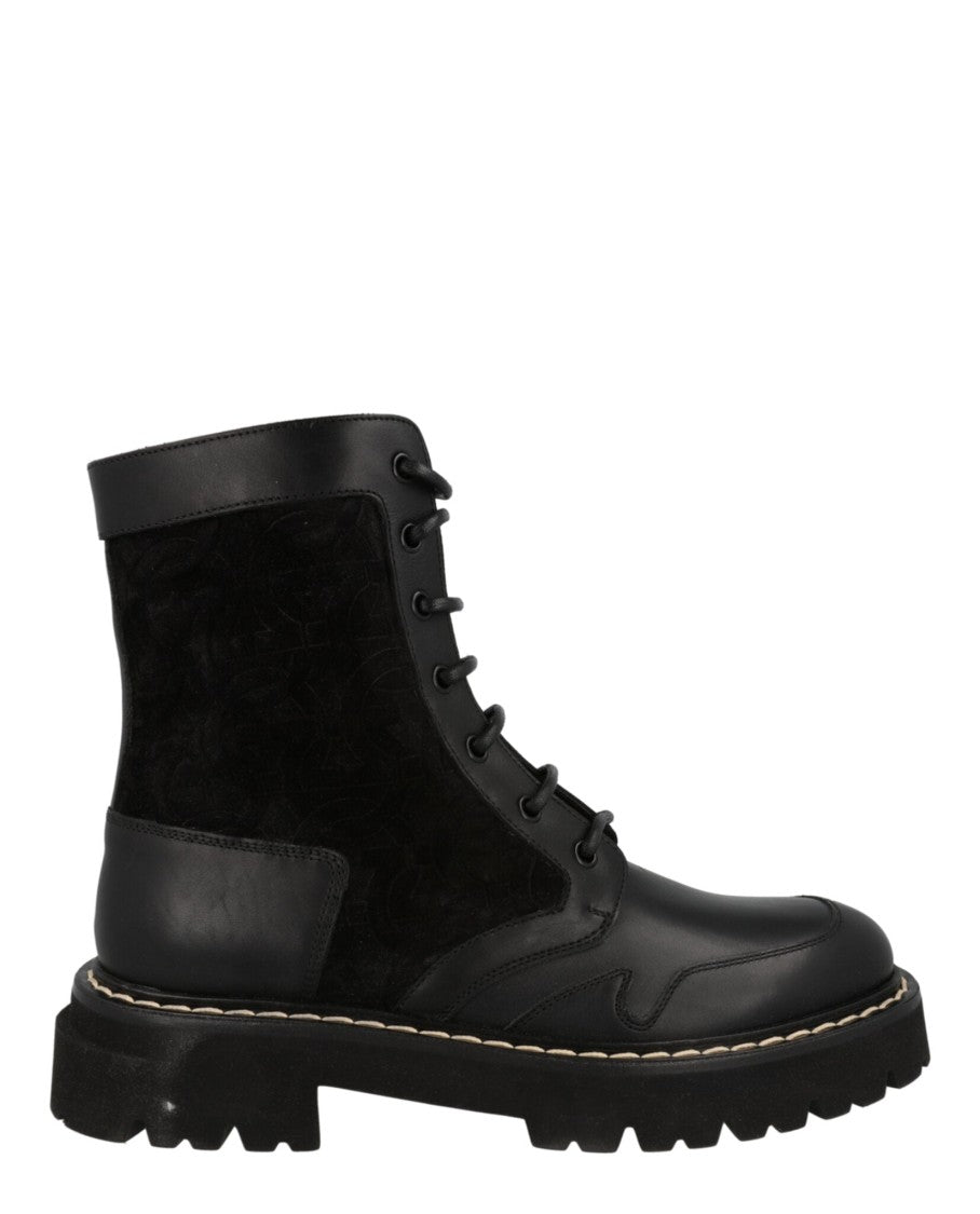 Ferragamo Ankle-Length Combat Boots