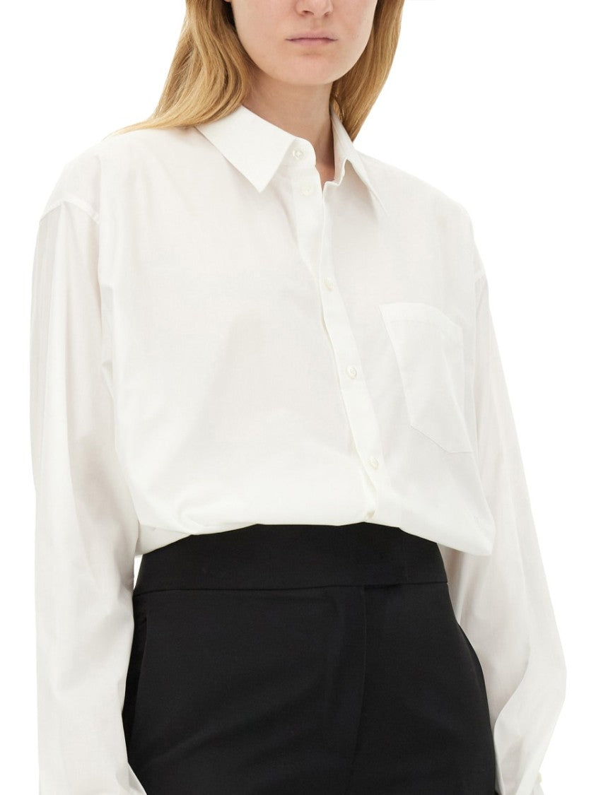Helmut Lang White Oversized Cotton Shirt
