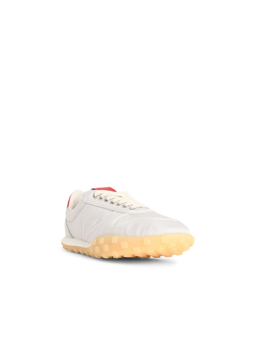 Jil Sander Sneakers In Nylon And White Nappa Leather