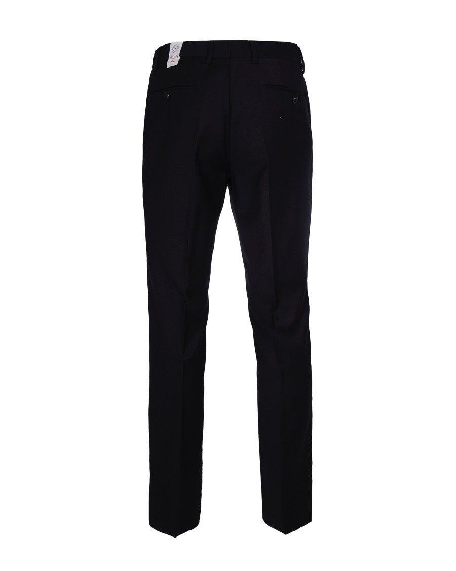 L.B.M. 1911 Tailored Black Virgin Wool Trousers