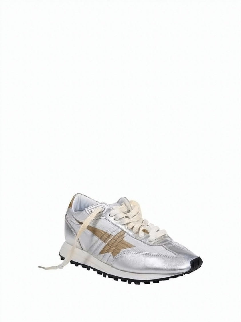 Golden Goose Distressed Low-Top Sneakers With Dark Star Emblem