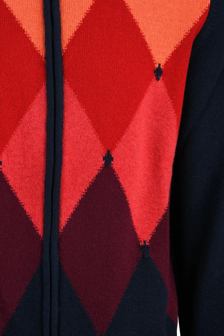 Hawico Zip Cardigan Cashmere Red/Orange