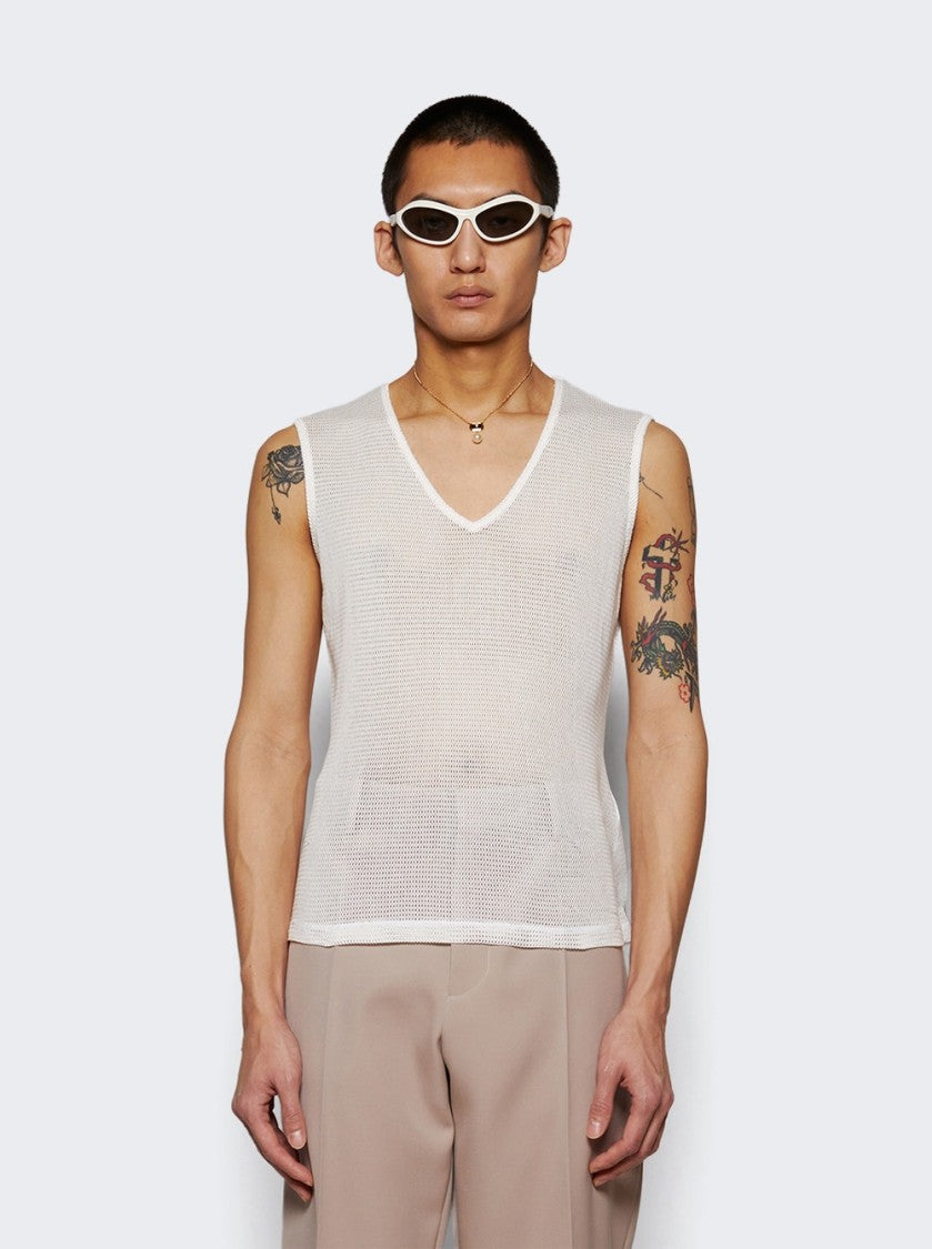 Mm6 By Maison Margiela Tank Top Off White