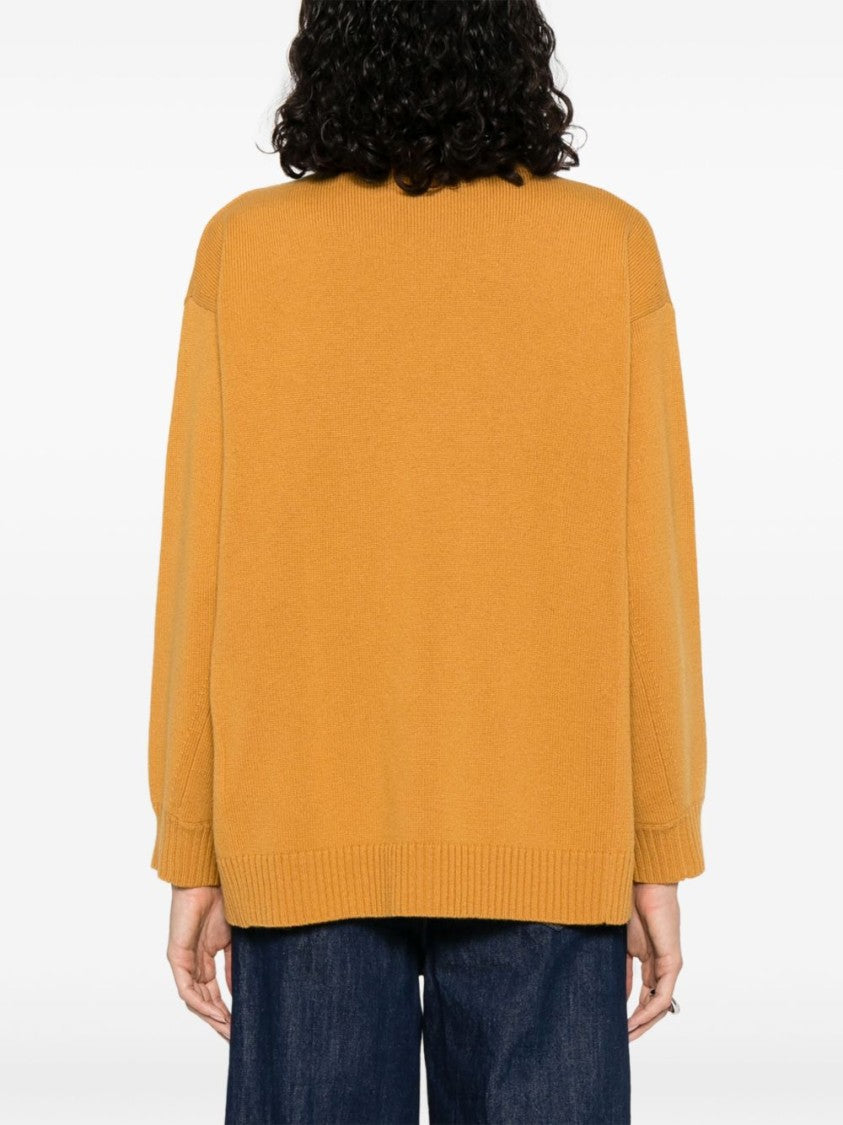 Max Mara Wool/Cashmere Blend Crew Neck Fido Sweater