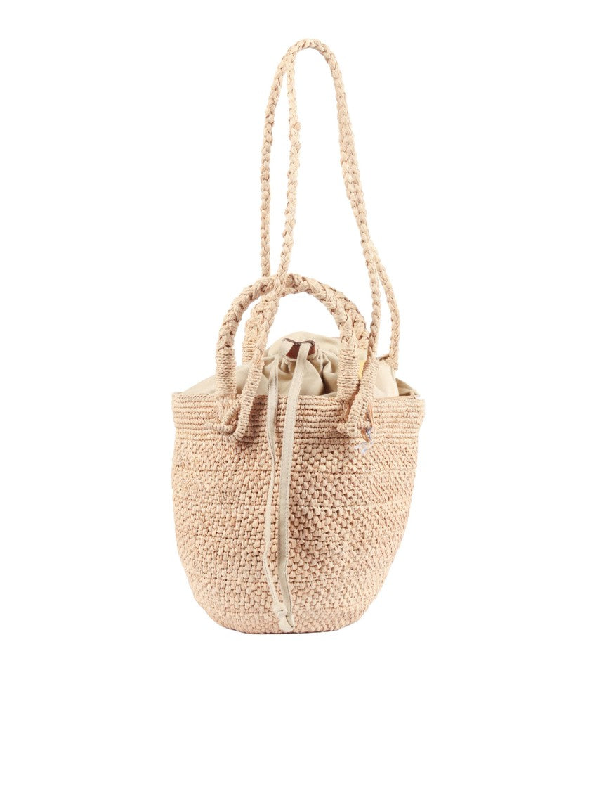 Ibeliv Tea Textured Raffia Tote Bag