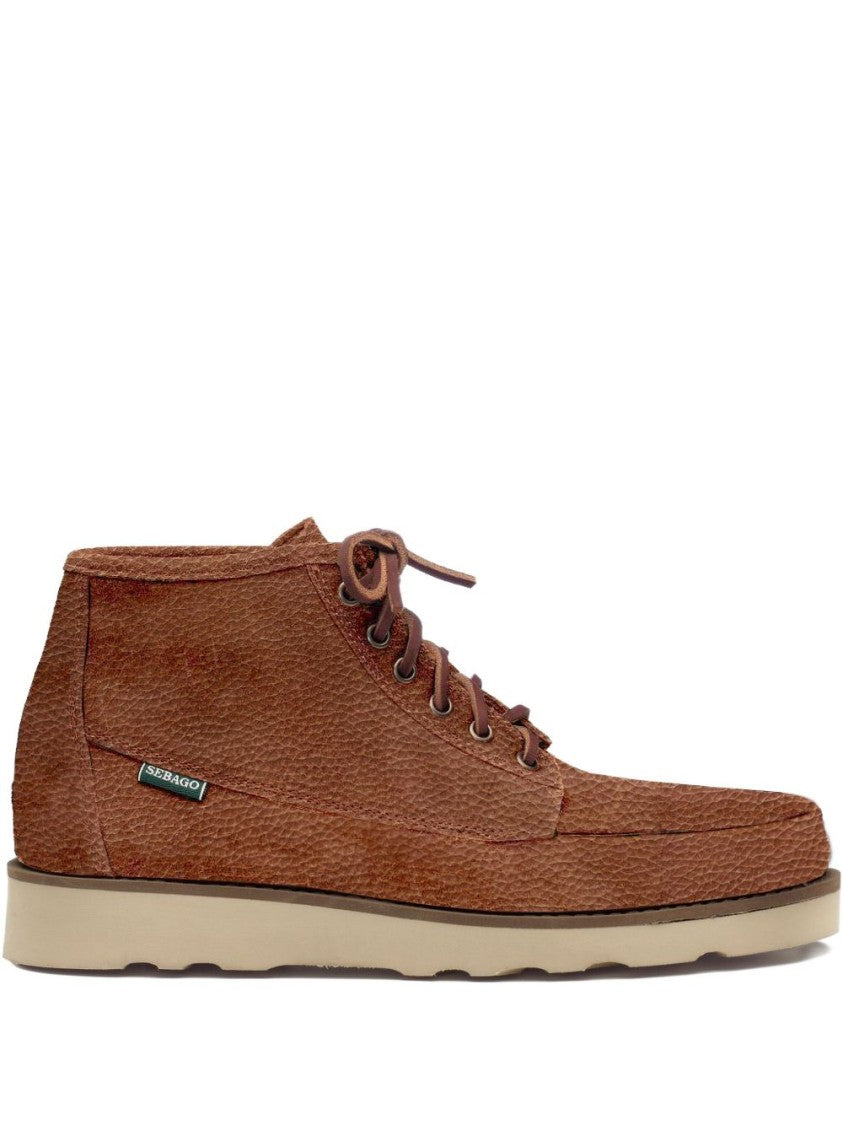 Sebago Classic Brown Leather Ankle Boots