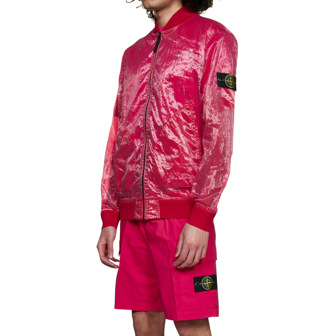 Stone Island Pink Bomber Jacket