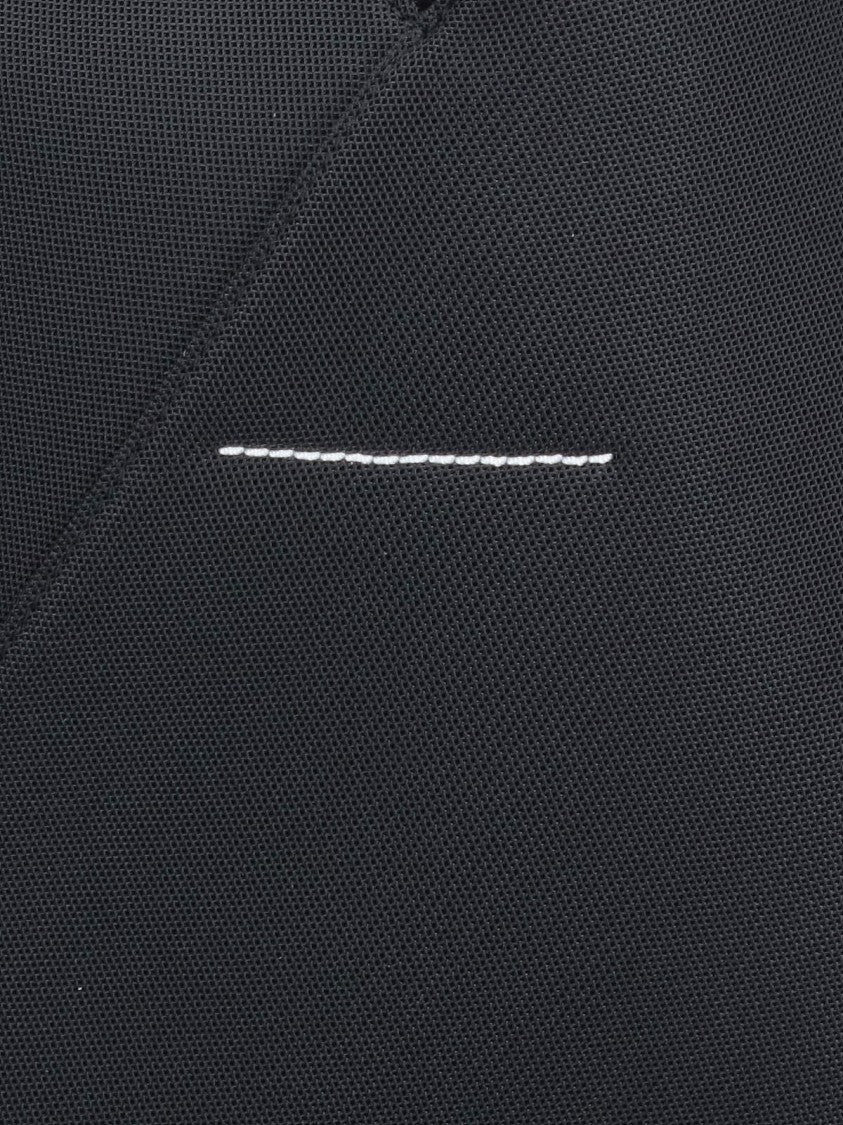 Mm6 By Maison Margiela Triangular-Shaped Black Bag With Structured Silhouette